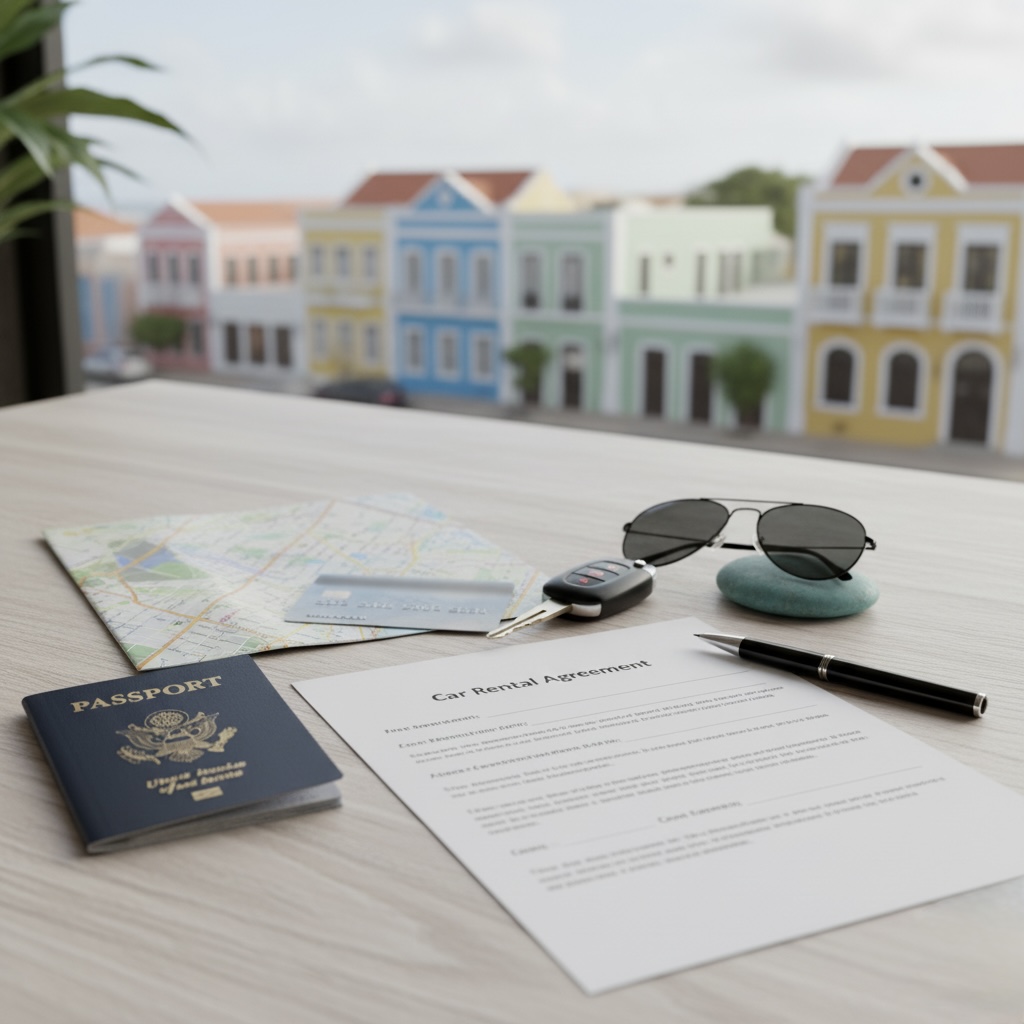 Required documents for car rental in Curaçao including driver's license and passport